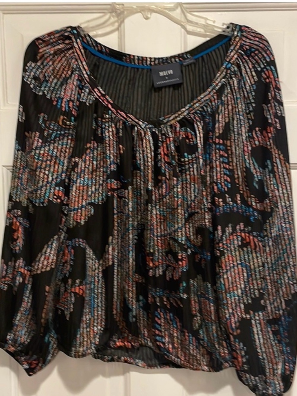 Anthropologie balloon sleeve top